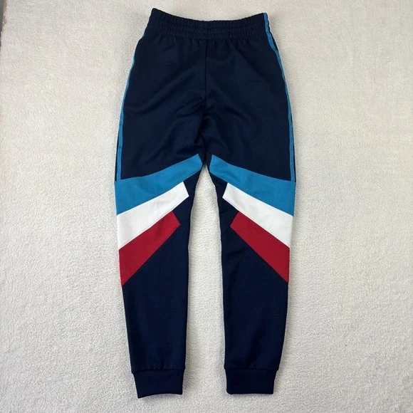 ADIDAS Mens 'Palmerston Joggers' Small Multicolor Sweatpants Zip Pockets Blue - Picture 2 of 14